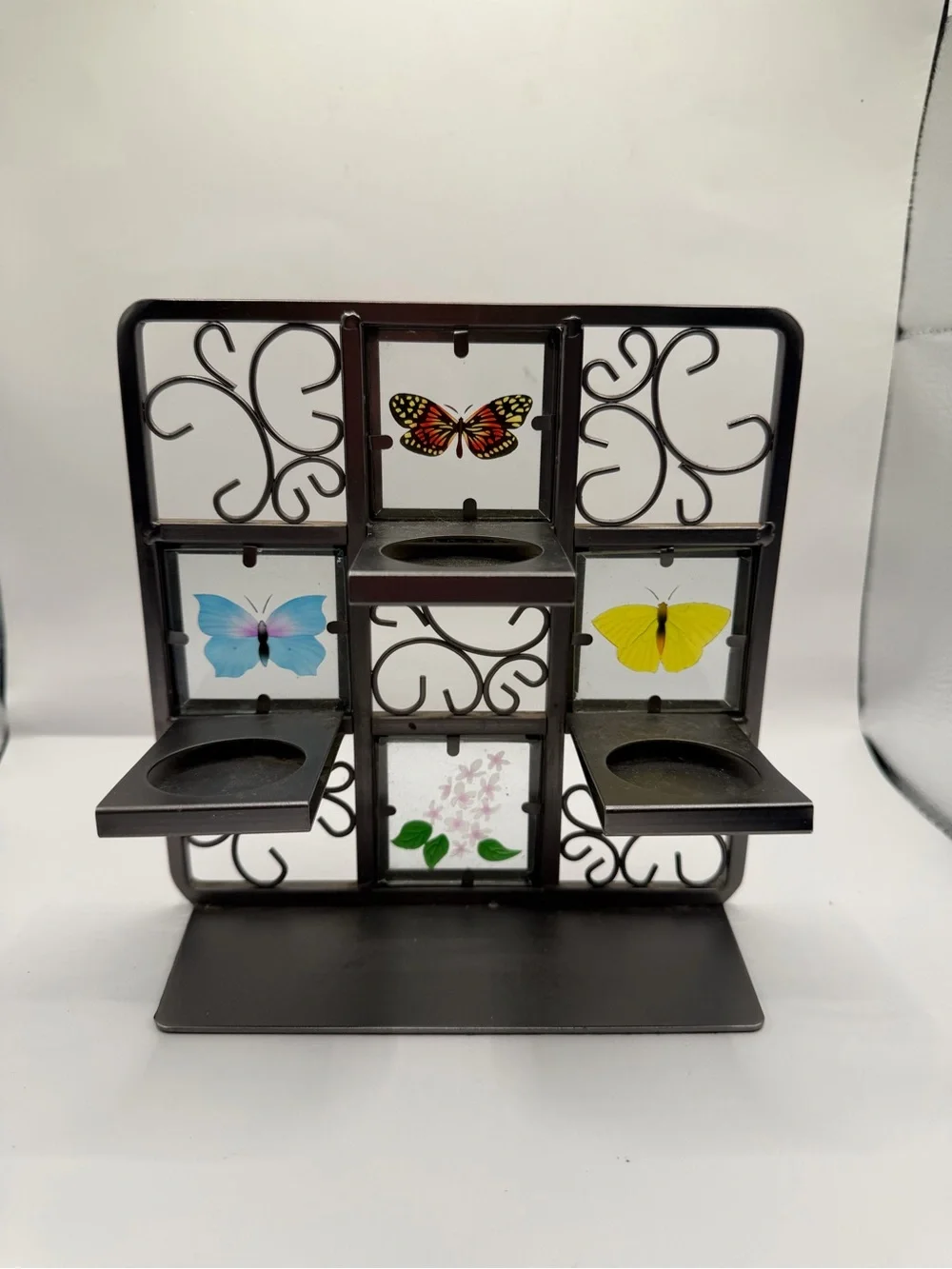 Metal Butterfly Tealight Candle Holder Wall Decor Butterfly Display
